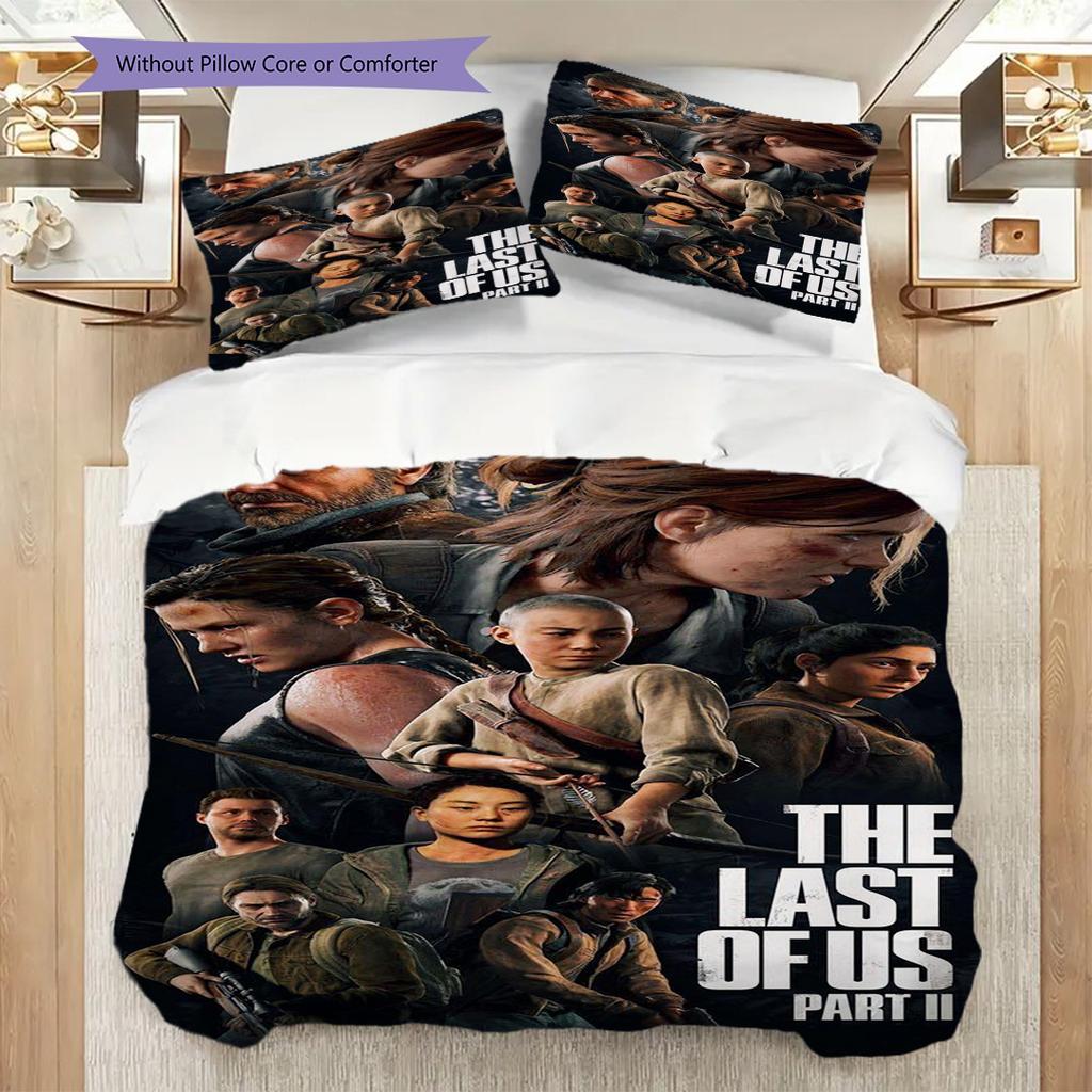 Survival Postapocalyptic World Bedding (1 * duvet cover + 2 * pillowcase, without core) 2D Flat Soft and comfortable Bedding set