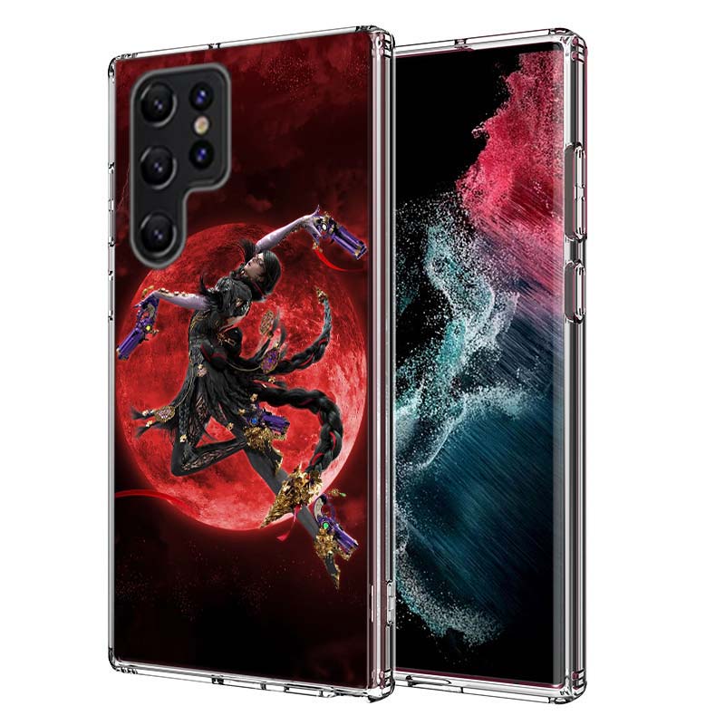 Чехол для телефона Bayonetta Capa для Samsung S26 Ultra S25 Edge Galaxy S23 S21 S20 S24 FE S22 S10 Plus Прозрачный TPU Корпус Coque с