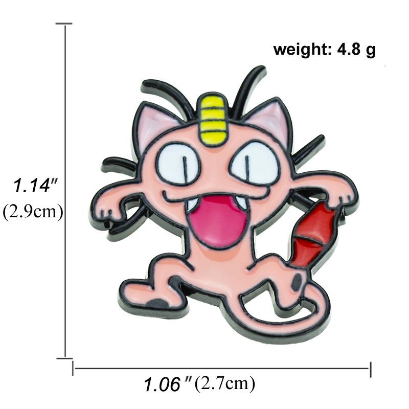 Anime Enamel Pins Collect Kawaii Squirtle Poke Ball Metal Cartoon Brooch Backpack Hat Bag Collar Lapel Badges