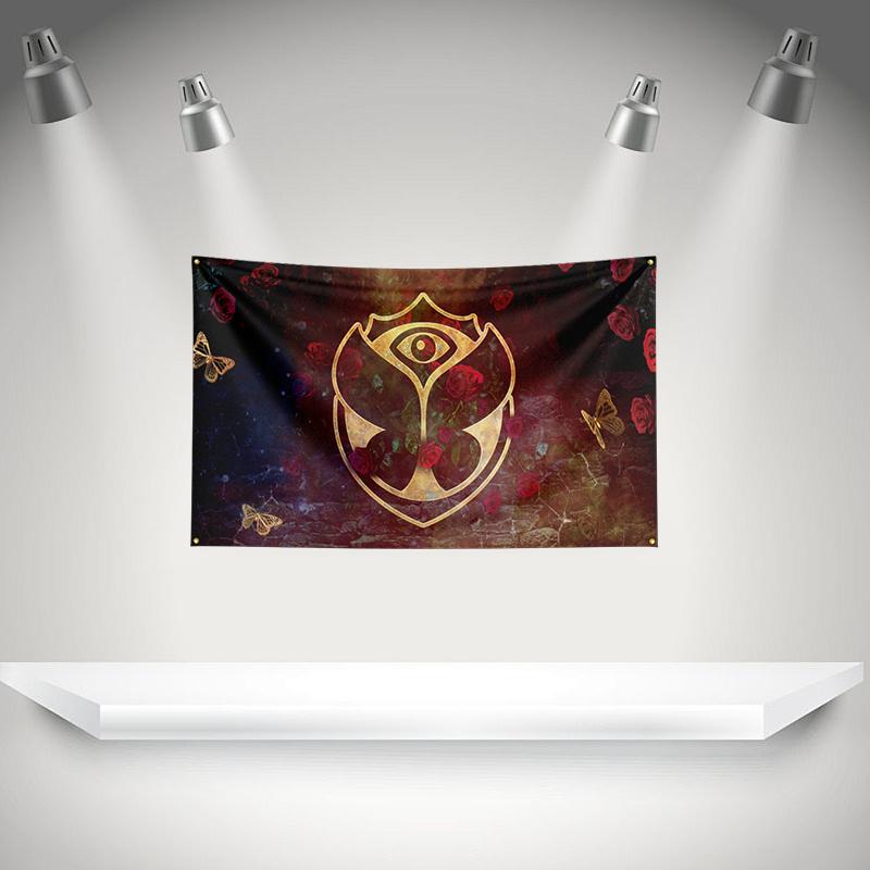 Флаг Tomorrowlands Рок-музыкальная группа Баннер 3x5 футов С люверсами HD Печать Гобелен Выставка Фанаты музыкальной группы Декор гаража