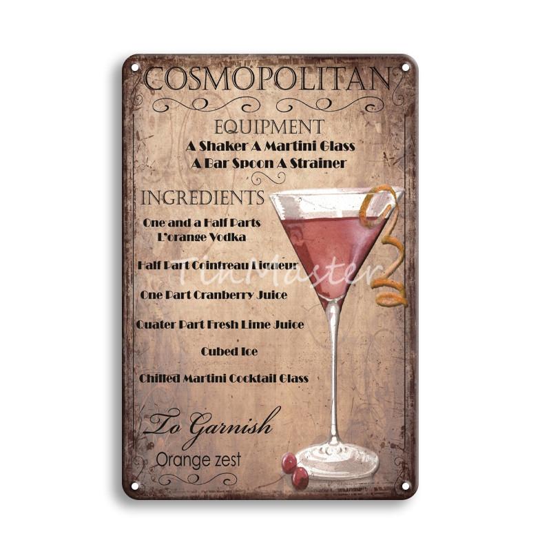 Коктейль Guinness Corona, ром, металлическая вывеска, жестяная вывеска, винтажный вид, украшения для домашнего бара, аксессуары, настенные художественные постеры и принты