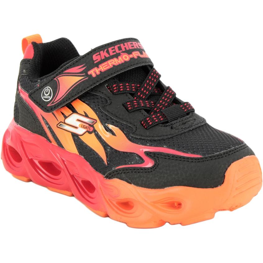 Skechers Cushioning Low top Kids Lifestyle Shoes Orange Red Kids' 400103L-BKRD
