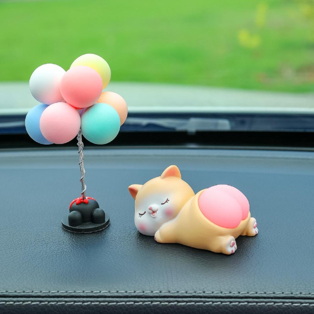 Panda Pig Car Ornaments Cute Cartoon Decorative Accessories Car Interior Ornaments Car Decoration