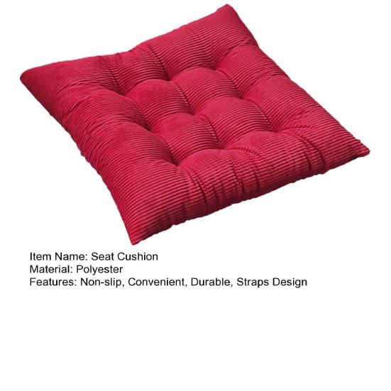 Подушка сиденья с высоким отскоком, удобная подушка для стула, ремни, дизайнерская подушка для стула для домашнего автомобиля, офиса