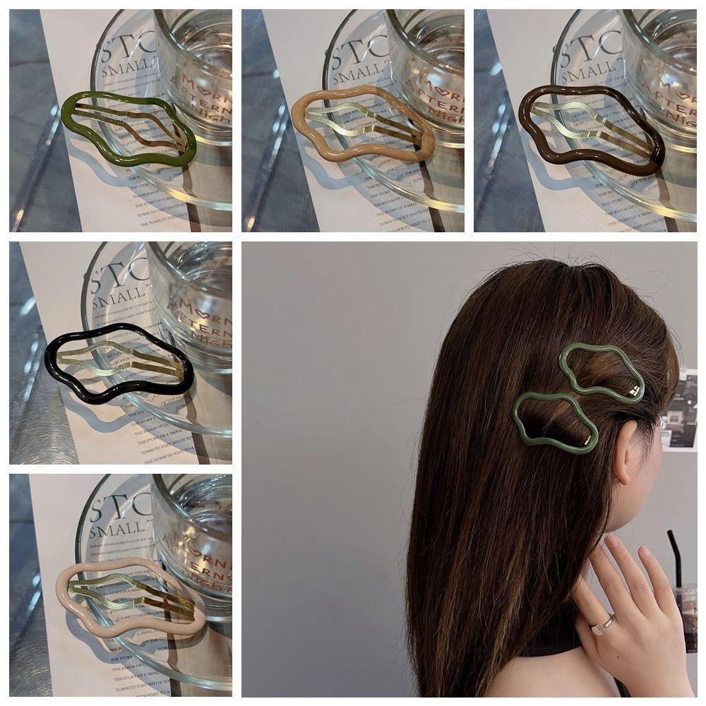 Hollow Clouds Bb Clips Геометрическая полая металлическая шпилька Fashion Cloud Hair Clip Party