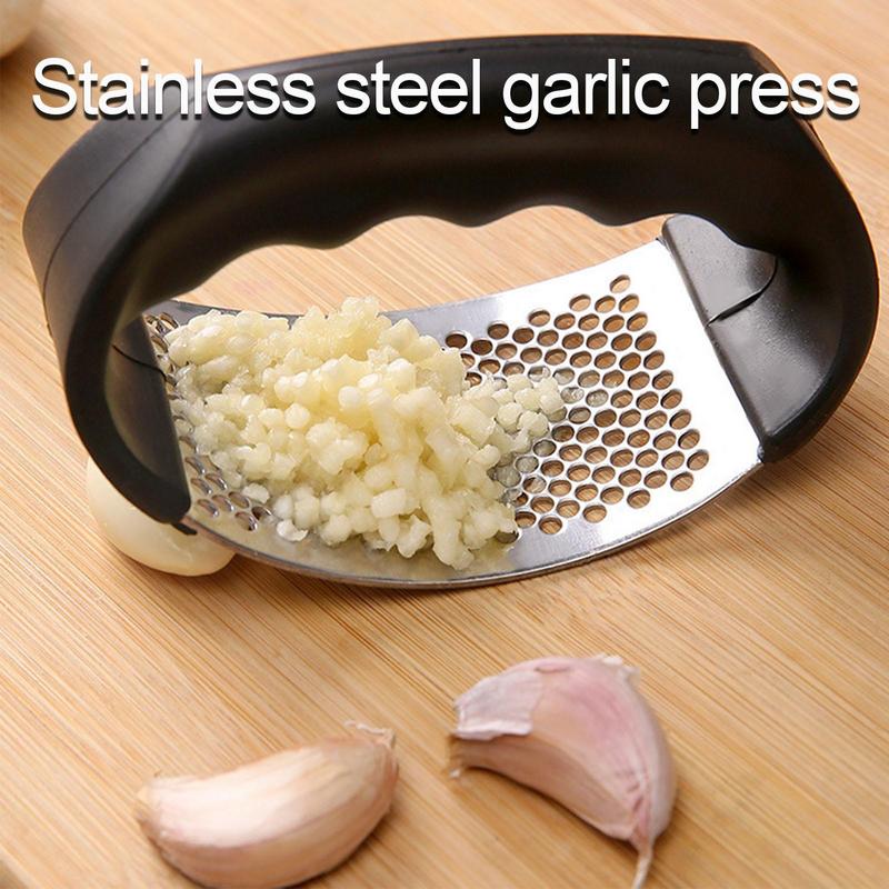 Stainless Steel Garlic Press Squeezer Garlic Press Crusher Manual Garlic Mincer Chopping Garlic Tool Professional Garlic Mincer
