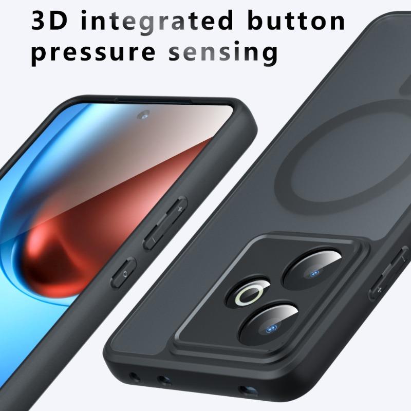 Для Magsafe Матовый акриловый чехол для телефона Realme GT7 Противоударный чехол с подушкой безопасности из матового магнита Жесткий бампер для Realme GT 7Pro Neo7
