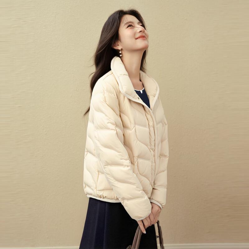 SEIFINI Женский мягкий пуховик со стойкой воротником