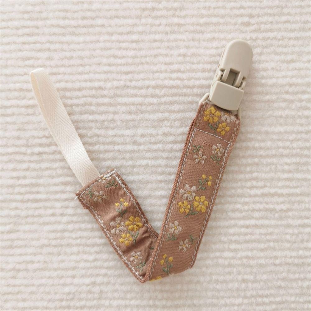 Регулируемый держатель для пустышки в этническом стиле, держатель для соски, клипсы, детская ткань, цепочка для пустышки для малышей