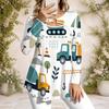 Women Plus Size Long Sleeve Loose Top Metal Ring Neck Detail For Casual Daily Wear
