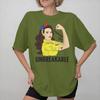 Ecuadorian Flag Girl Unbreakable Ecuador Accessories Unisex Wounisex T Shirts Cotton Tee Graphic Ecuatoriana Bandera Tshirt Clothing