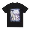 Creative  Wolf Who Can Make Phone Calls Humorous Handsome Simple Casual Tshirt Mens and Womens Luxury Brand Top