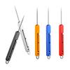 Portable EDC Retractable Toothpick High Strength Titanium Alloy Spring Push-pull Fruit Pick Gift Keychain Pendant Tooth Pick