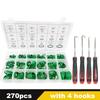 530/270pcs O-ring Set Rubber Gaskets Seal Ring for Car Air Condition Faucet Pressure Plumbing Repair O Ring Washer 18 Sizes
