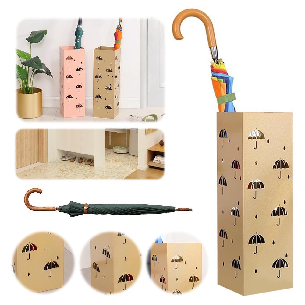 Металлический Шик Подставка для Зонтов Многоцелевая Свободностоящая Металлическая Стойка-Подставка для Зонтов Держатель для Тростей для Зонта Трости