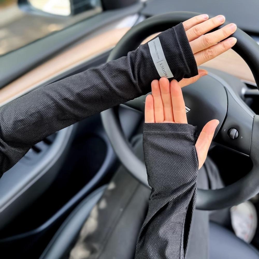 Breathable Arm Sleeves Ice Silk Hand Protector Cove New Long Arm Glove Summer