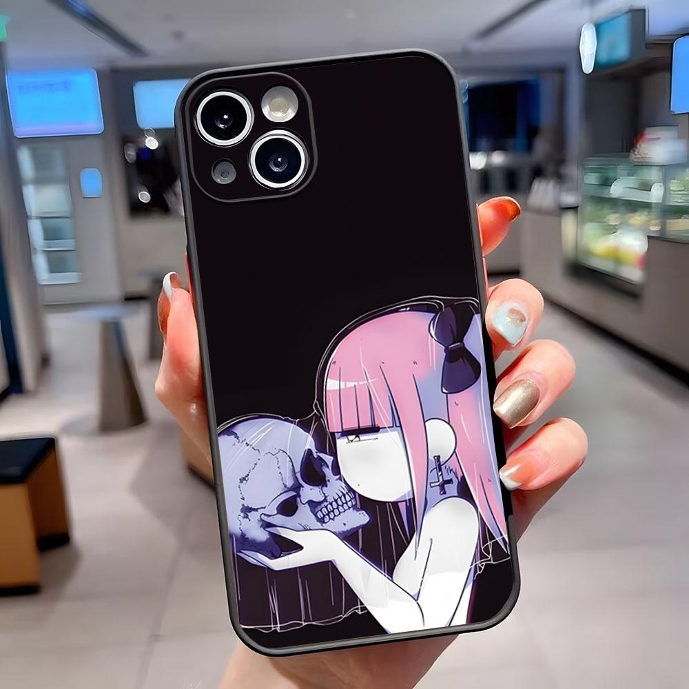 Чехол для телефона-комикса M-Menhera Chan, матовый, полупрозрачный, для iPhone 15 Pro 16 Pro Max 13 11 12 14 Xs X Xr 7 8 Plus Se, задняя крышка