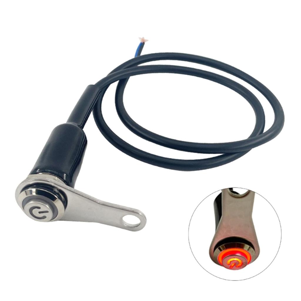 Мотоциклетный руль переключатель самовозврат кнопка сброса алюминиевый сплав для клаксона двигатель запуск выключатель водонепроницаемый