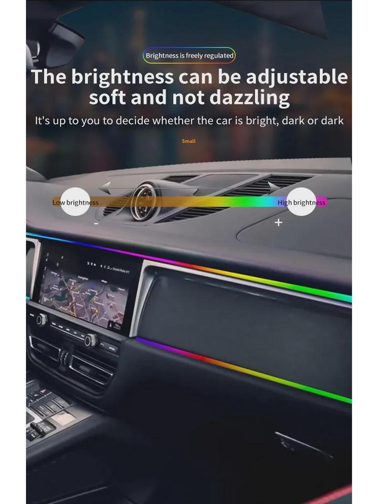 LED Car Interior Rhythm Lights with App Control