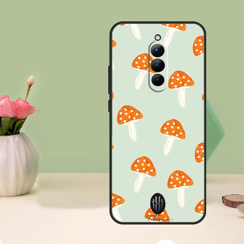 Mushroom Case For Nubia Red Magic 6 7 8 9 10 Pro 6S 7S Pro 5G 6R RedMagic 8S 9S 8 9 10 Pro Plus Cover