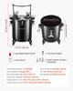Pressure Pot Paint Tank, 40 L Heavy Duty Steel Pressure Pot Tank, Spray Paint Pressures Pots with Three Quick-Connect Couplers for Home Use, DIY, Art