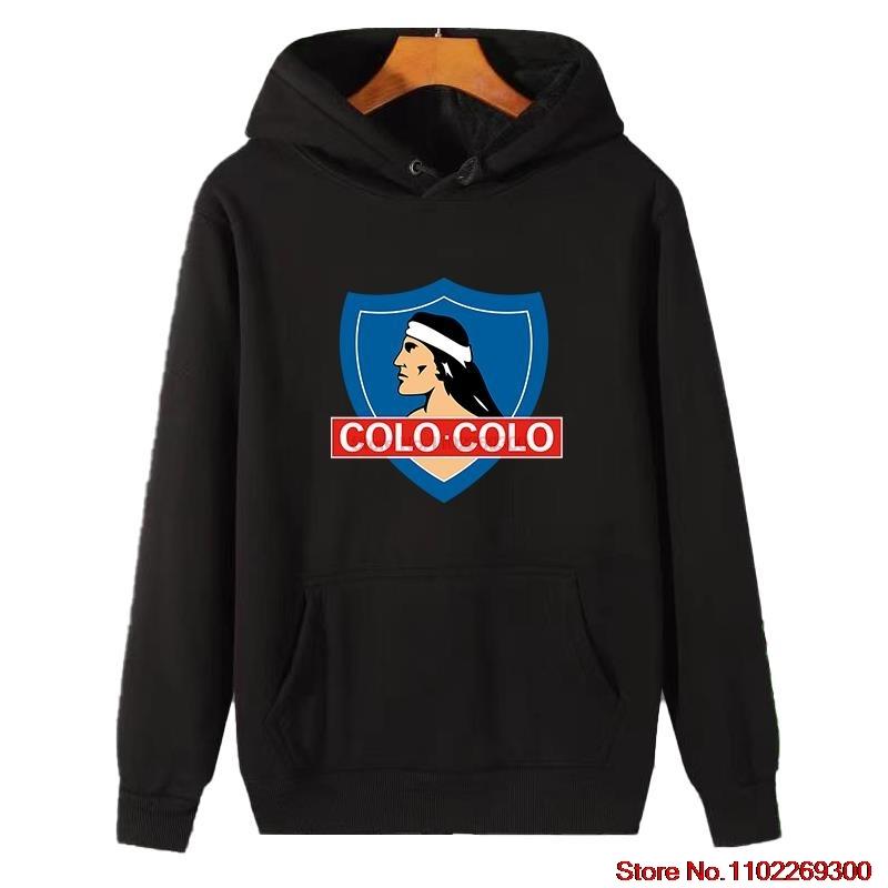 Sudadera con capucha de lana con gráfico clásico Colo Camista Soccer Blanco Football Invierno suéter grueso de algodón de alta calidad con capucha