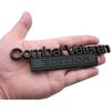 1pc Combat Veteran Edition Emblems 3D Raised Decals Exterior Truck Stickers Fender Veteran Badges Replacement for F150 F250 F350 Chevy Silverado 1500