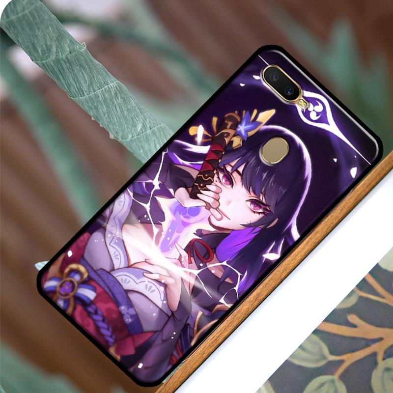 Genshin Impact Raiden Shogun Case For OPPO A83 A91 A93 A1K A15 A3S A54 A74 A94 A5 A9 A31 A53 A52 A72 A53S Back Cover