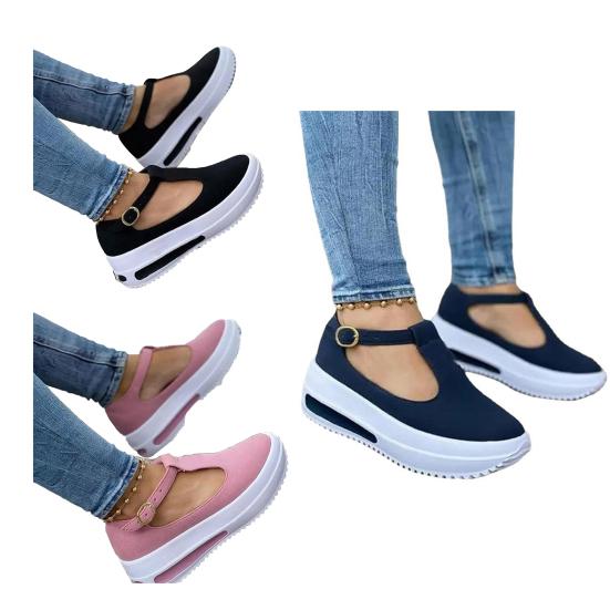 1 пара износостойких женских сандалий с круглой головкой, носимые повседневные женские туфли на платформе