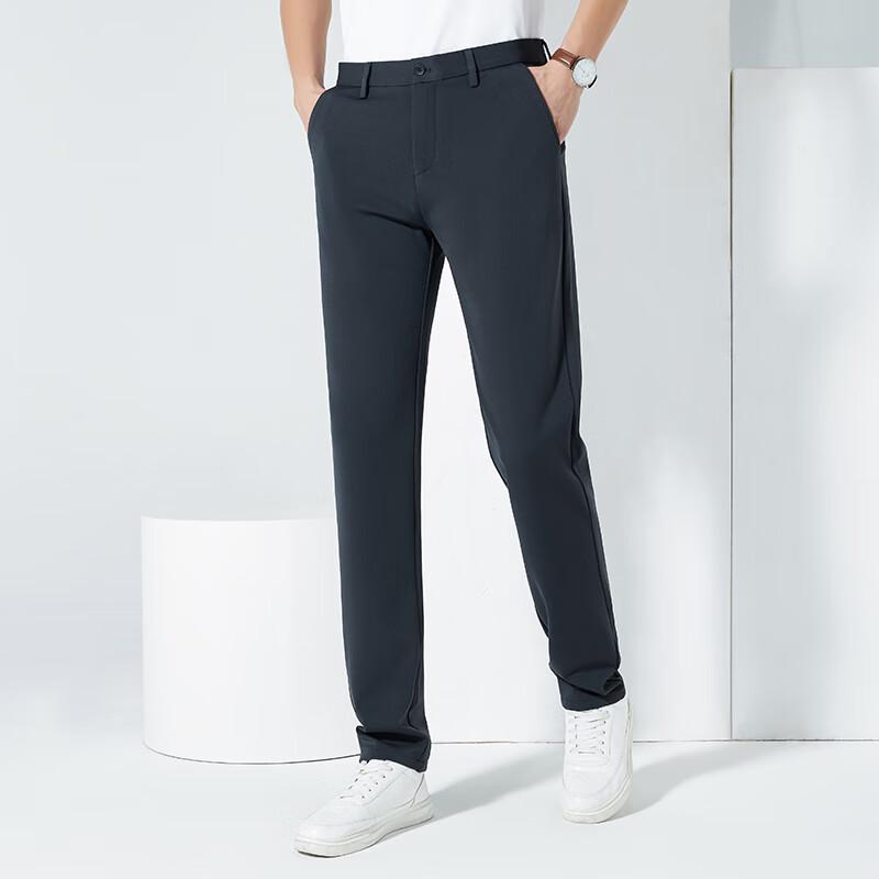 Men's Thickened Straight-Leg Casual Pants FXL8K002-S3