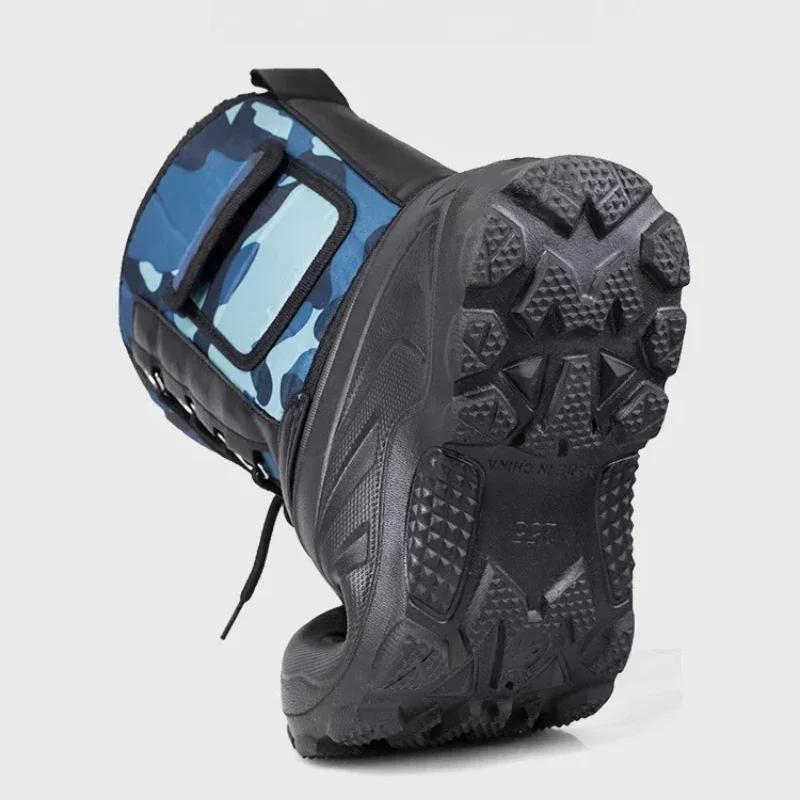 Winter Men's Waterproof Sneakers 2024 Outdoor Snow Boots for Men Thickened Warm Fishing Non-slip Hiking Boots Male Plus Size 46