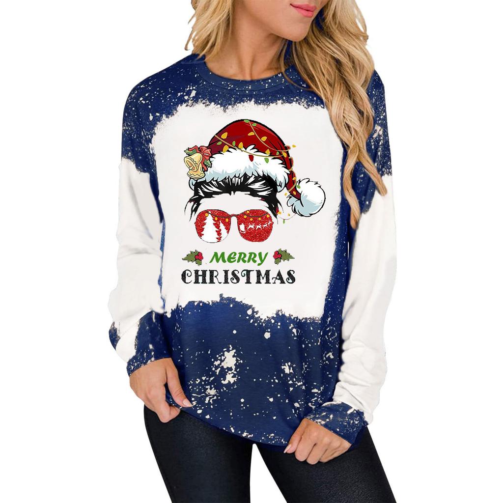 Trendy Horse Print Womens Sweatshirt Comfortable Long Sleeve Crew Neck Pullover for Fall & Winter Stylish Casual Wear