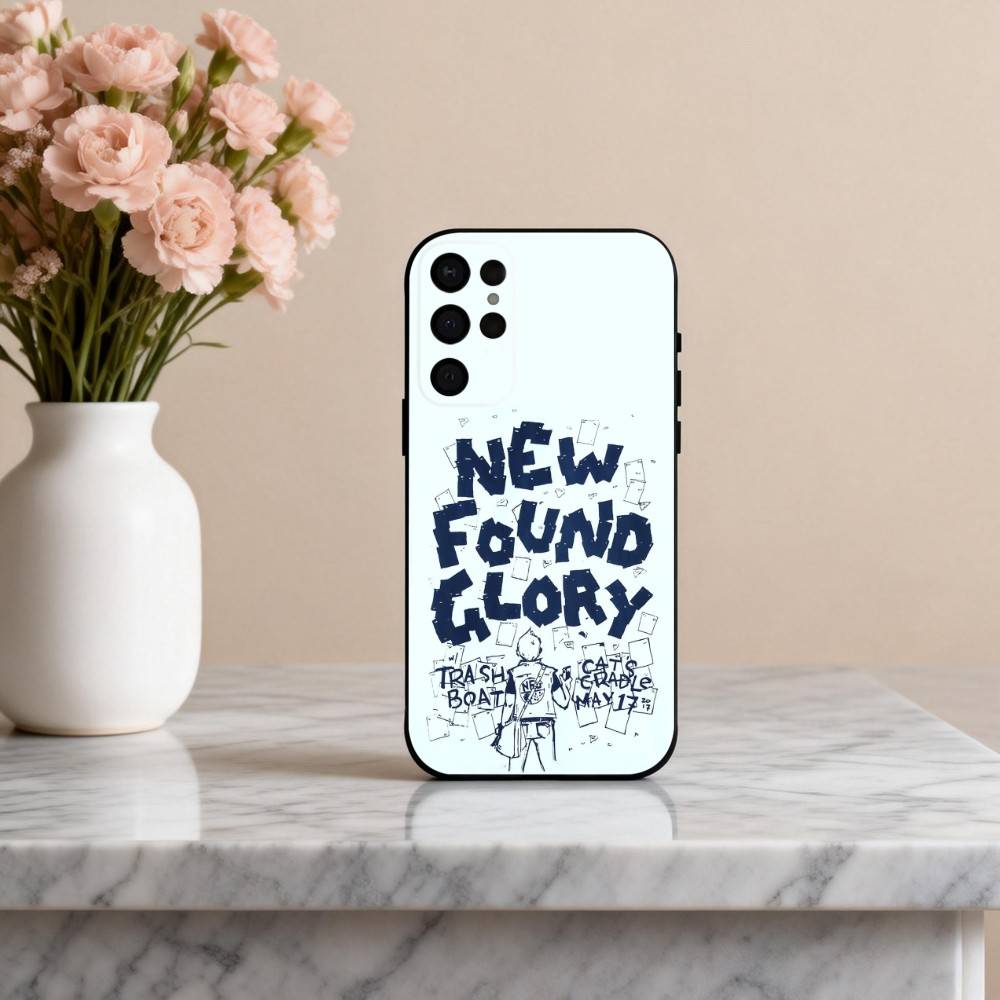 Панк-чехол для телефона с изображением группы N-New Found Glory для Samsung S25, S24, S21, S22, S23, S30, Ultra, S20, Plus, Других, Мягкий черный чехол