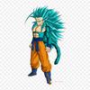 Patches For Clothes Bag Iron On Thermal Stickers Gohan Ssj 3 Gohan Goku Pattern Washable Heat Transfer
