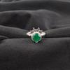 Natural Green Onyx Gemstone 925 Sterling Silver Jewelry Handmade Ring For Women RR-67-14