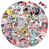 100 Cartoon Baseball Graffiti Stickers DIY Decorative Guitar Notebook Suitcase DIY Waterproof
