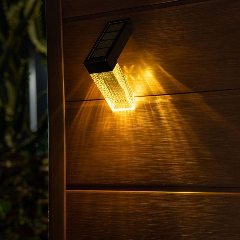 LED Solar Wall Lamp IP65 Waterproof Solar Step Light New LED Wall Lamp Garden Decoration