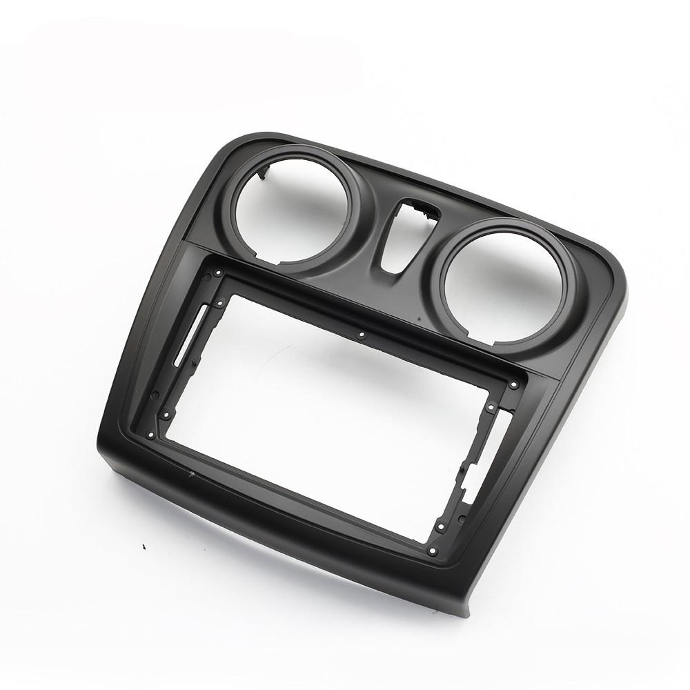 2 Din 9-дюймовая рамка панели автомобильного радио для Renault Logan 2 2012-19 Sandero 2 14-19
