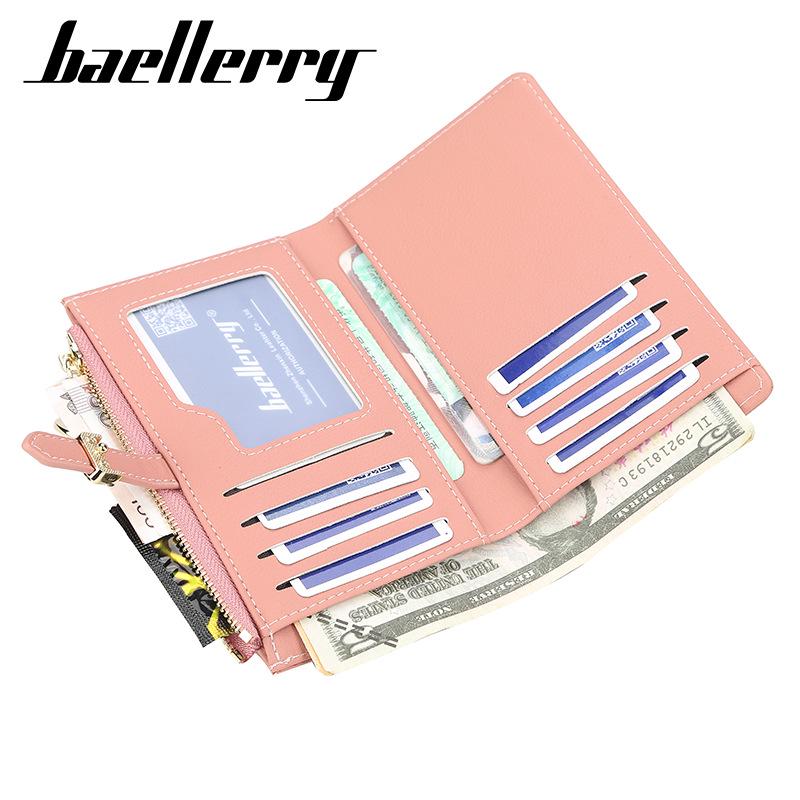 Baellerry Women Leather Handbags Fashion Zipper Purse Wallets