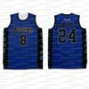 New Basketball Jersey No.8&24 Summer Sleeveless T-shirt Sports Breathable Quick Drying Tank Top Family Match Unisex