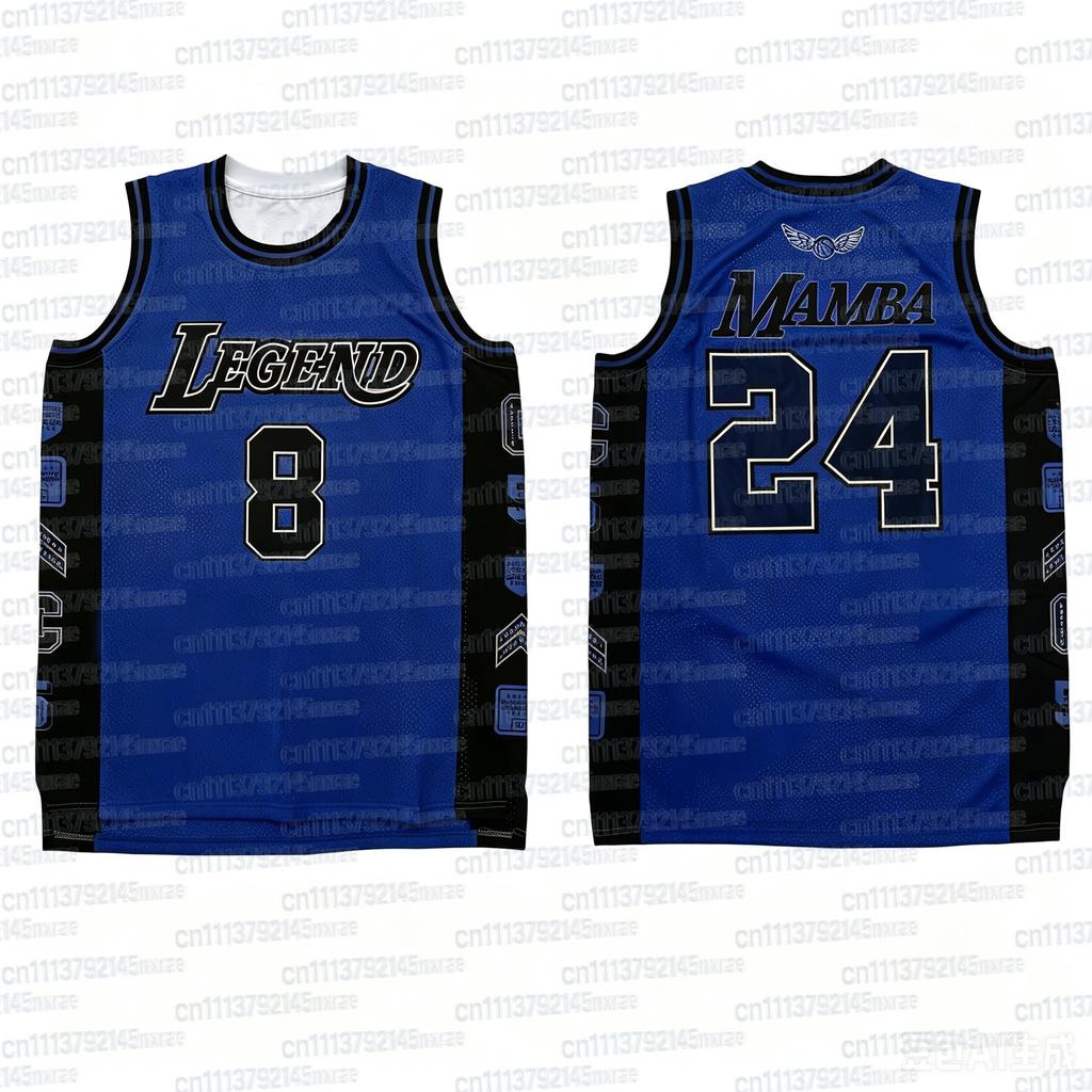 New Basketball Jersey No.8&24 Summer Sleeveless T-shirt Sports Breathable Quick Drying Tank Top Family Match Unisex