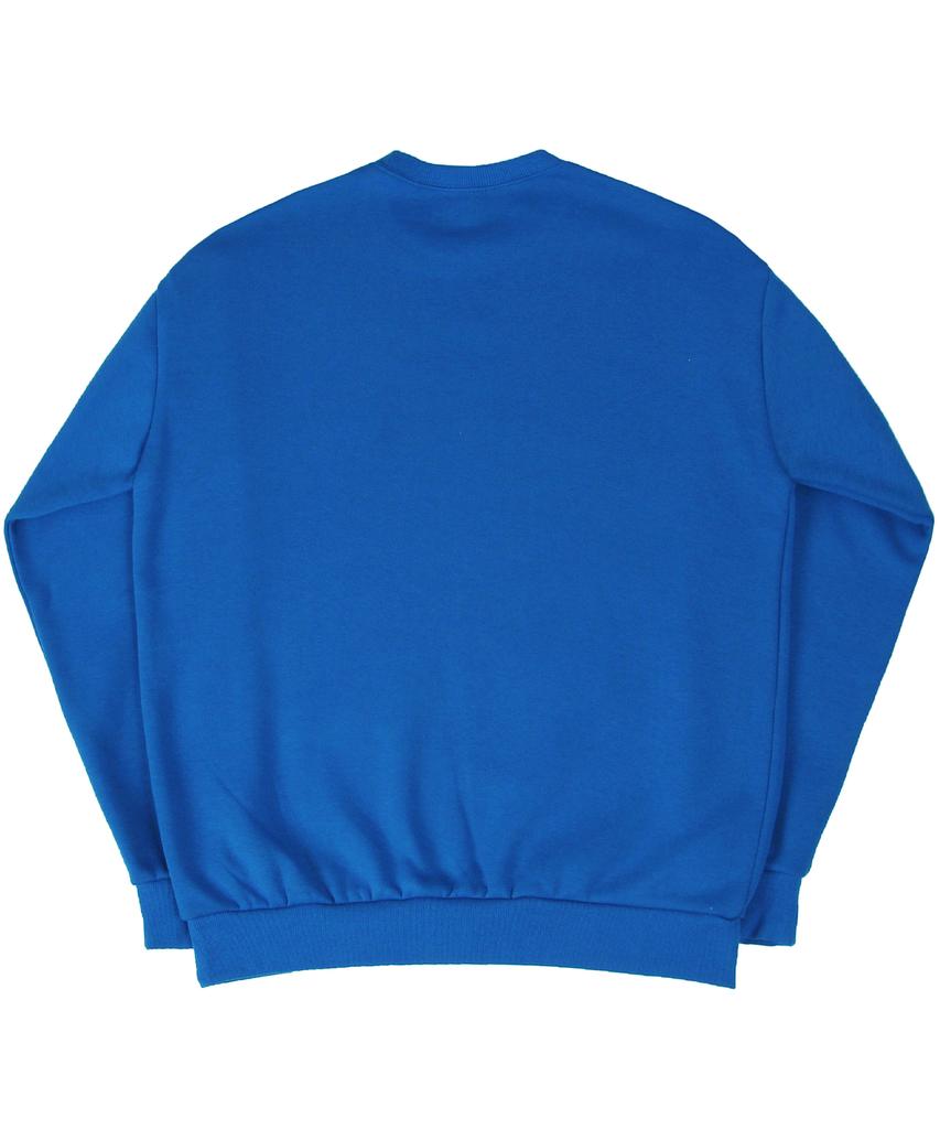 GRAVER [Unisex] Small Life Logo Flower Smile Sweatshirt_Cobalt Blue