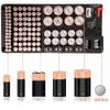 Rechargeable Cell Organiser System 116 Grid Transparent Protective Cover Removable Dividers with Charging Detection