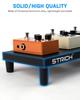 STRICH Mini 15 Effects Board, Aluminum Alloy, 0.38kg, Ultra-Lightweight Guitar Pedal Board, 38x14.5cm, with Carry Bag