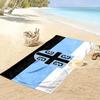 Beach Blanket with Blue Shield Cross Spiral Flag, Ultra Soft Quick Dry, Durable Fade Resistant, for Pool Beach Gift
