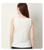 100% Mulberry Silk Women's Solid Color Round Neck Tank Top