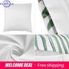 Simple geometric purple floral print pattern cushion cover home living room sofa car decoration square pillow
