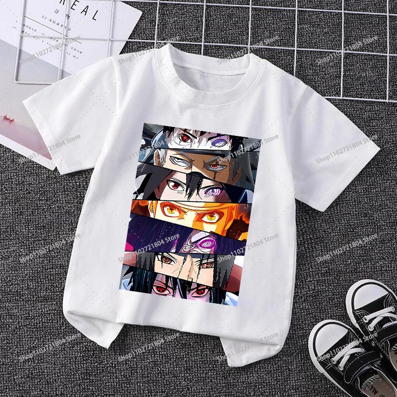 NARUTO Fashion Tshirt for Children Anime Cartoon Printed Shortsleeved Top Boys Girls Summer Sports Tshirts Gifts Kids Clothes