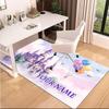 1PC Custom Name "Castle Dreams Balloons Sky" Theme Floor Mat Ideal for Living Room, Game Rooms, Office, Bedroom,Floor Mat Playful Design