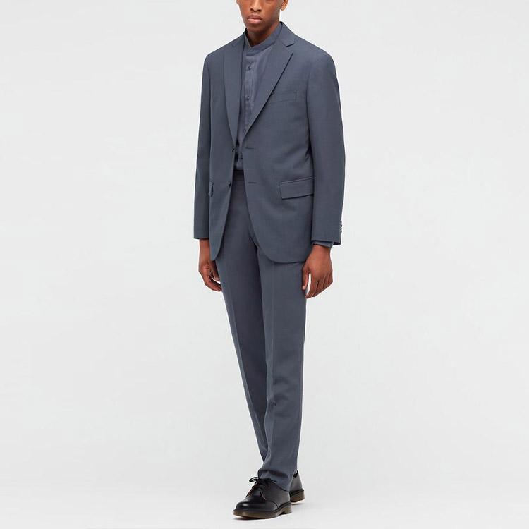 Uniqlo Серия совместных работ X Jil Sander Шерстяной блейзер Мужские блейзеры Темно-серый 439932-08